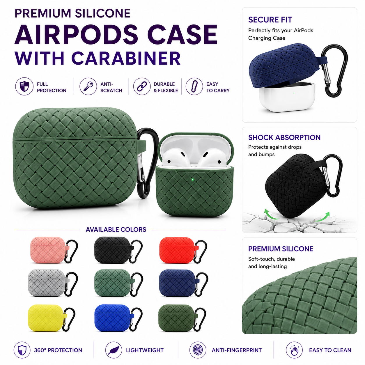 Silicone AirPods Protective Case