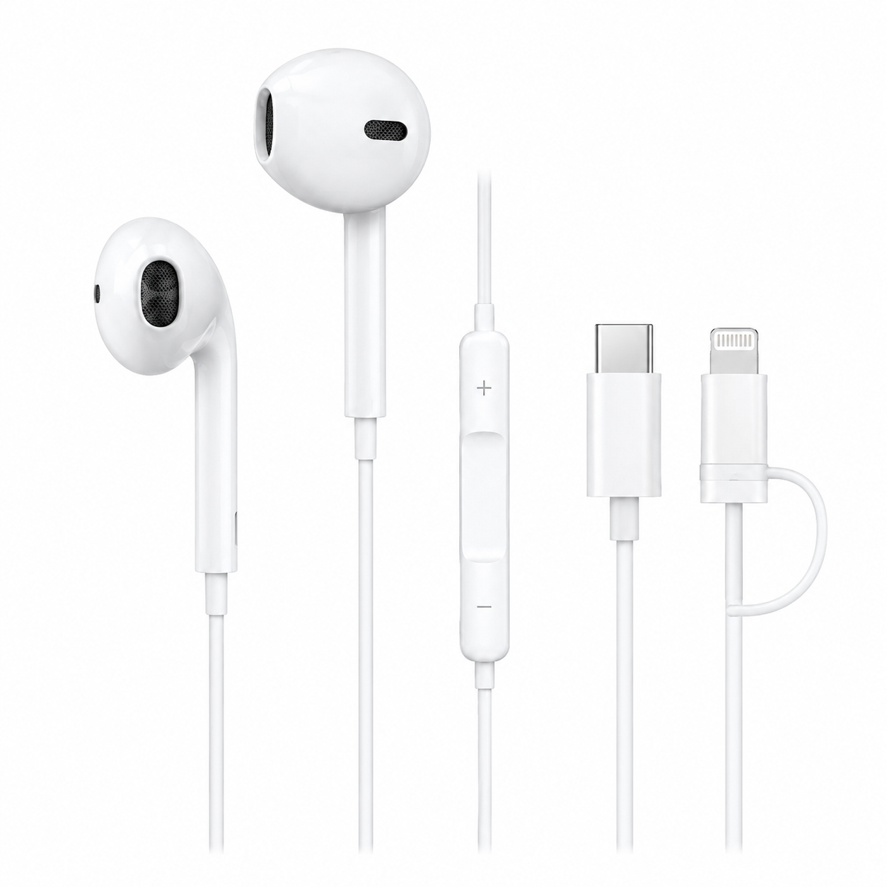 Type-C to iP / Type-iP to C Stereo Earphones