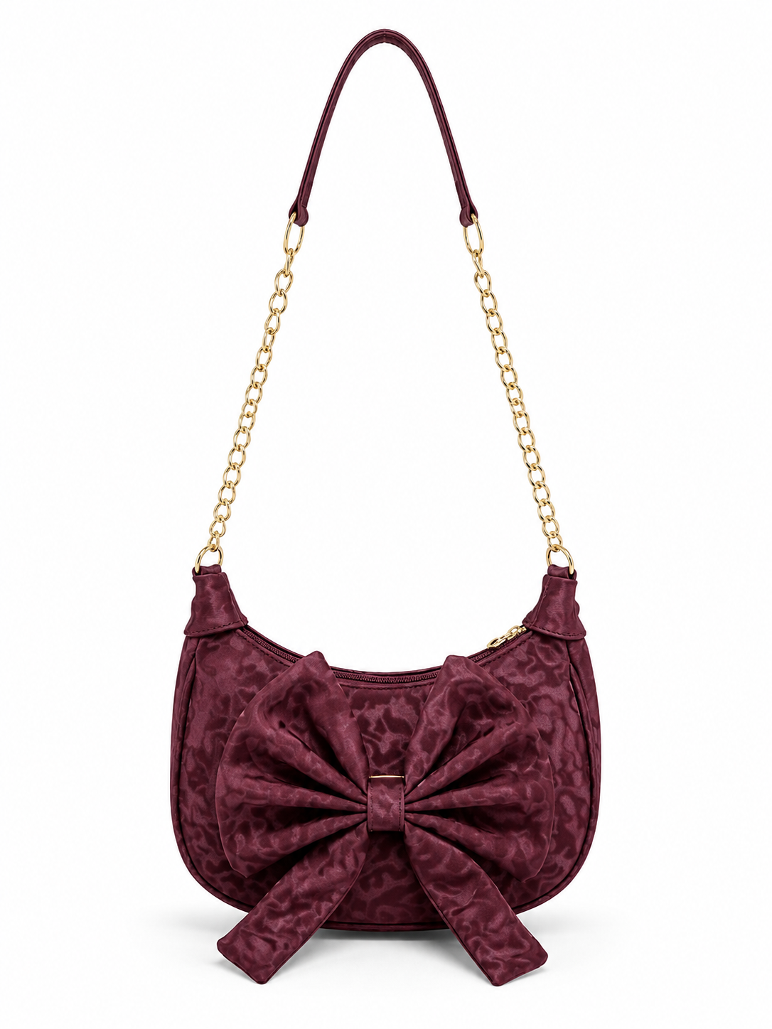 Shoulder Bag With Stylish Gold Chain Strap