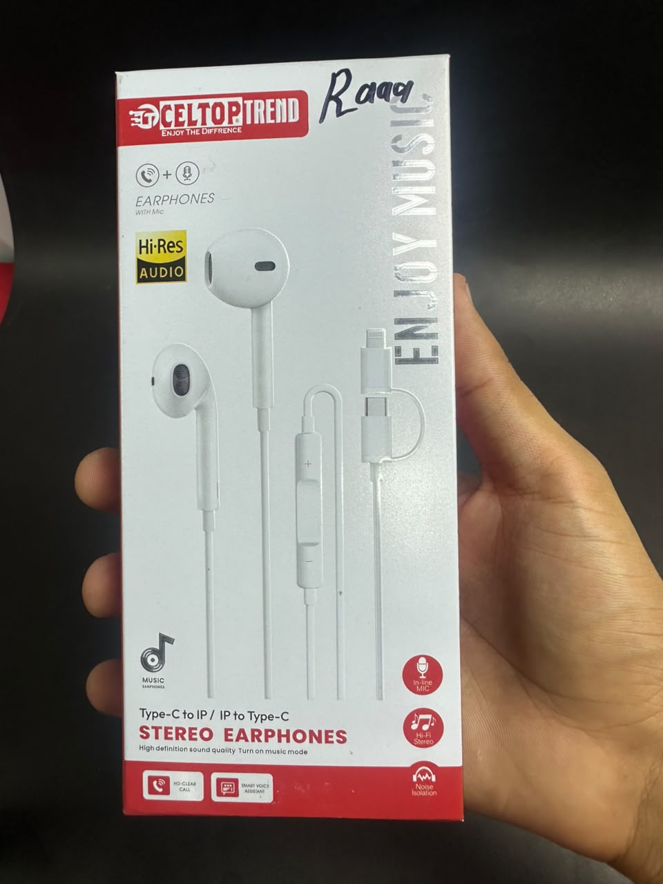 Type-C to iP / Type-iP to C Stereo Earphones